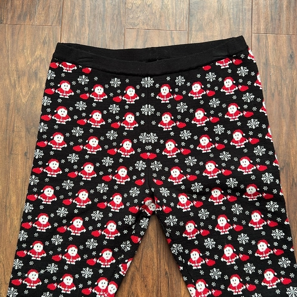 Ladies Santa Knit Leggings - Picture 2 of 5